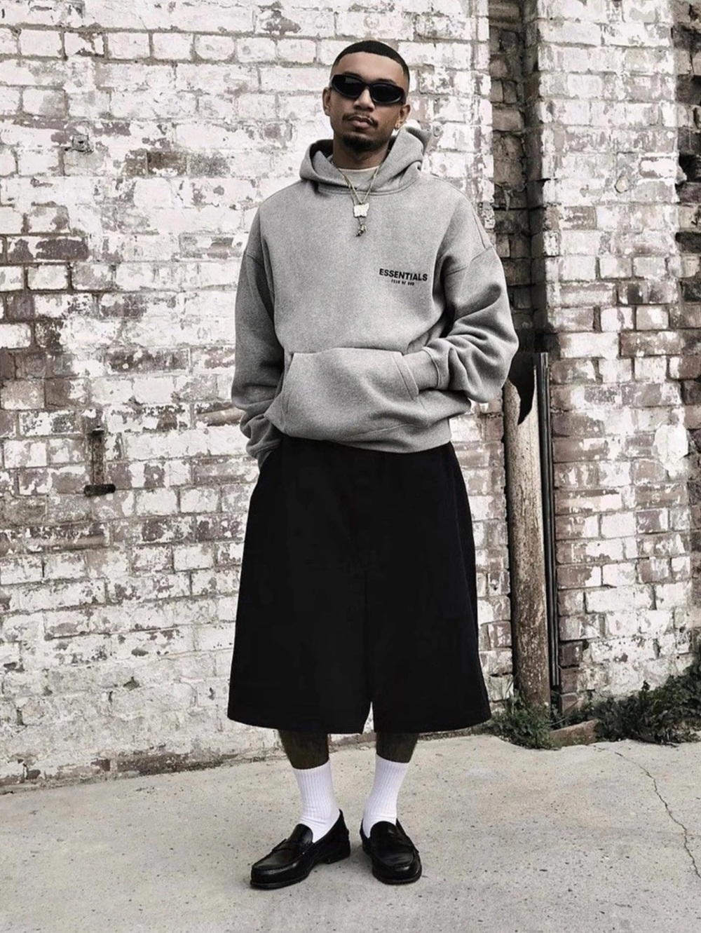 Fear of God Essentials Pullover Hoodie Gray